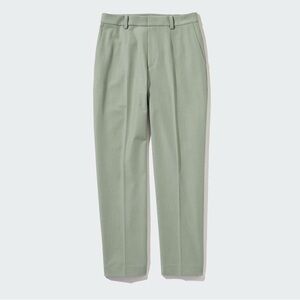 Uniqlo Smart Ankle Pants 2-Way Stretch Size Small Green Office Casual Comfy